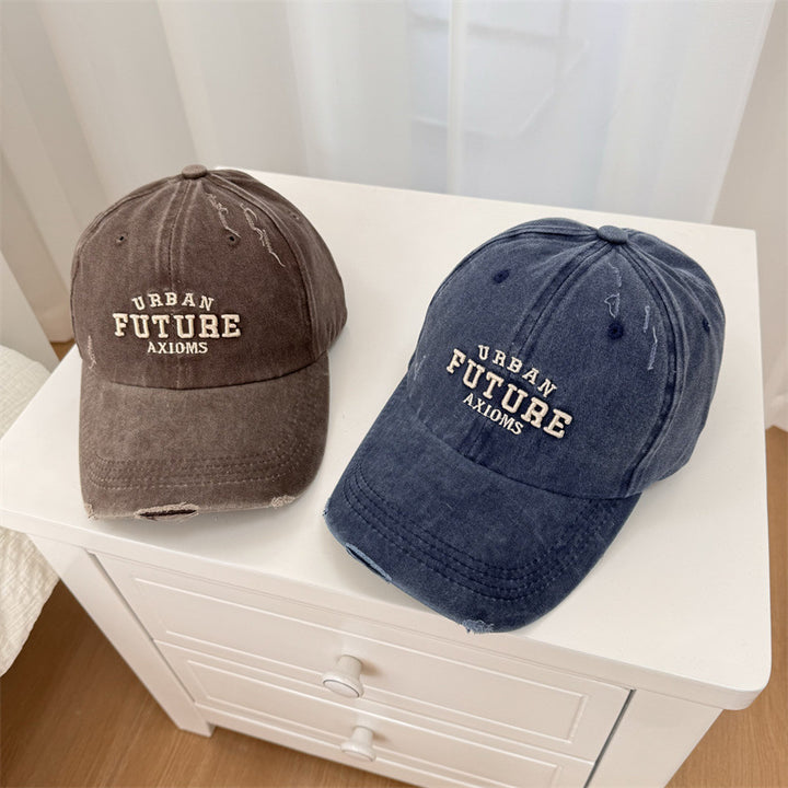 Men's Distressed Cotton Adjustable Baseball Cap Stornfield
