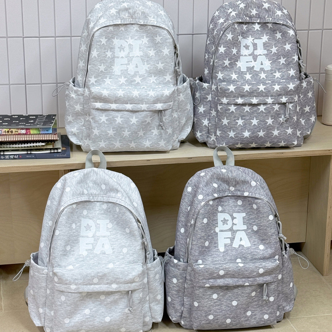 Stylish Star-Print School Backpack Stornfield