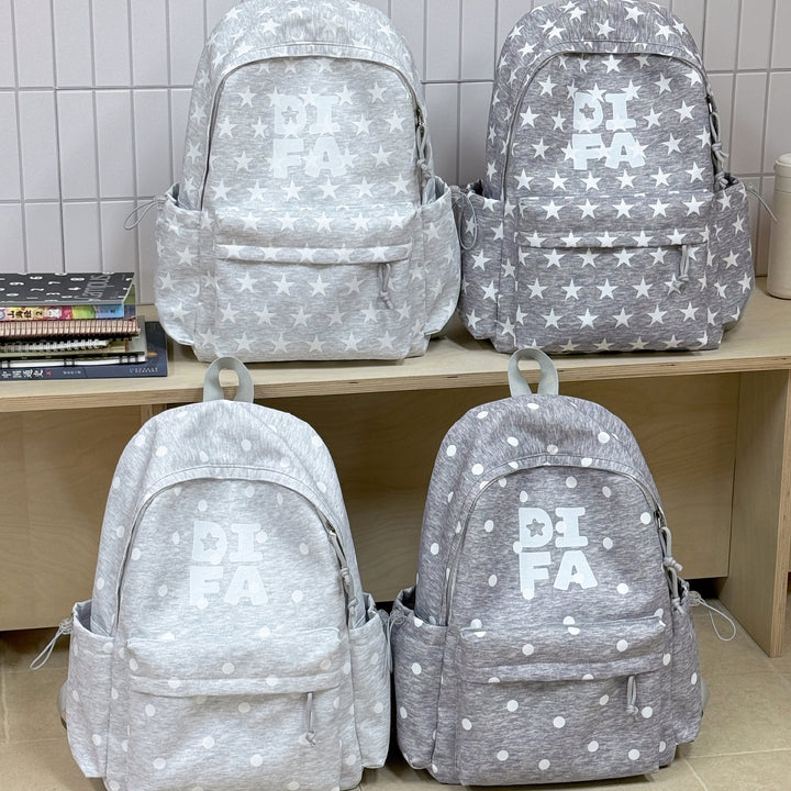 Stylish Star-Print School Backpack Stornfield