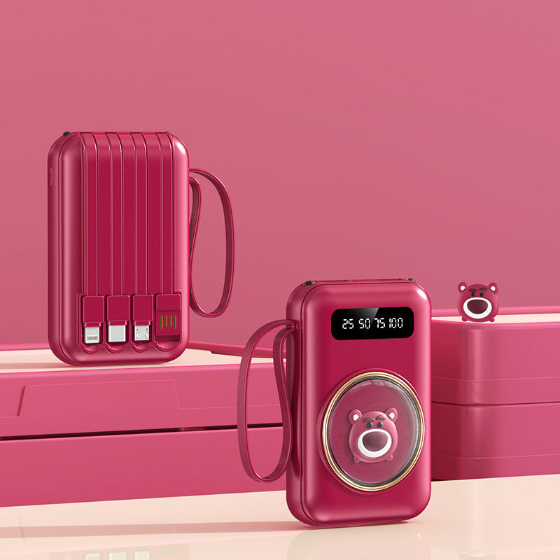 Portable power bank with integrated LED display by Stornfield