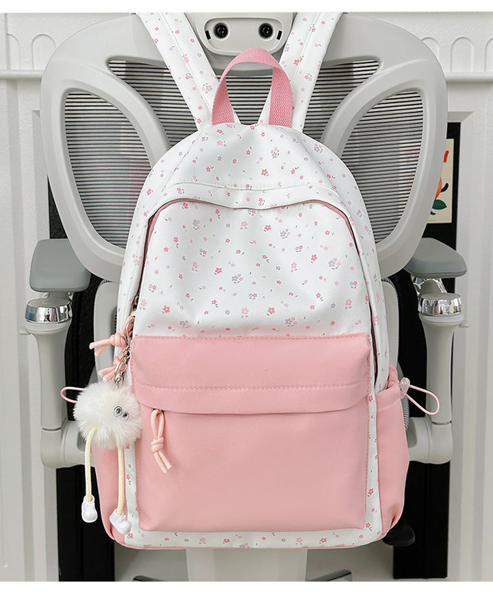 Mini backpack with floral design and practical organizer compartments Stornfield