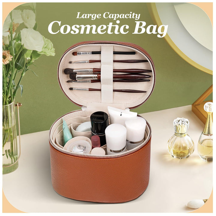 Cosmetic storage bag with elegant design and sturdy carrying handle Stornfield