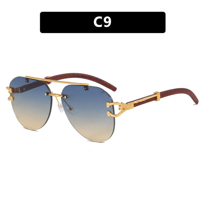 Women's sunglasses with elegant design and wooden accents Stornfield
