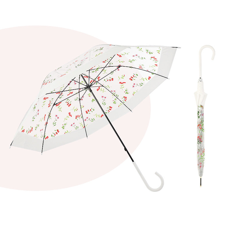 Women's Transparent Umbrella with Ergonomic Handle Stornfield