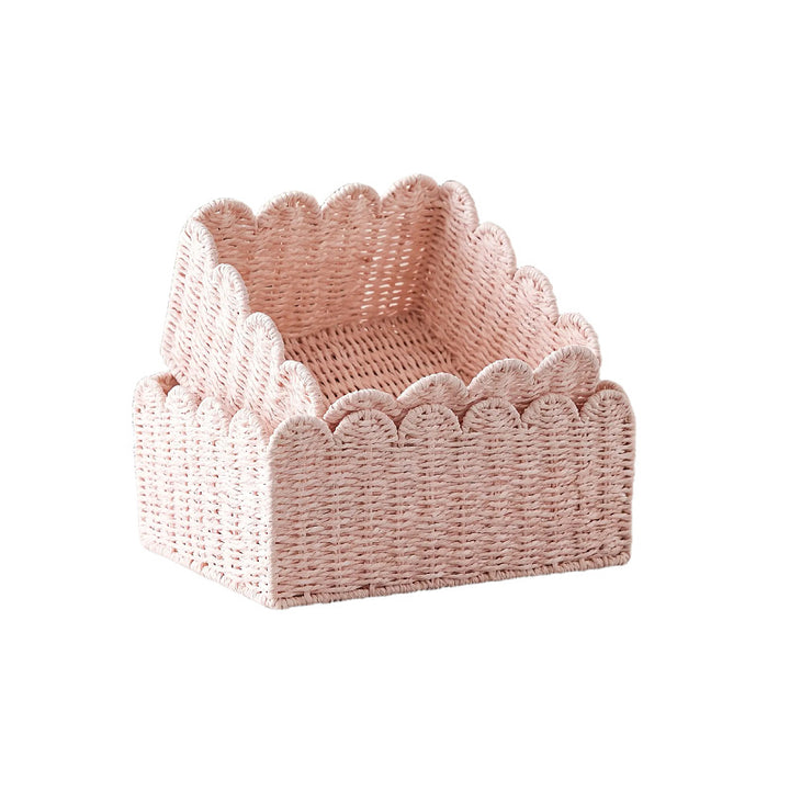 Modern storage basket with wavy edge Stornfield
