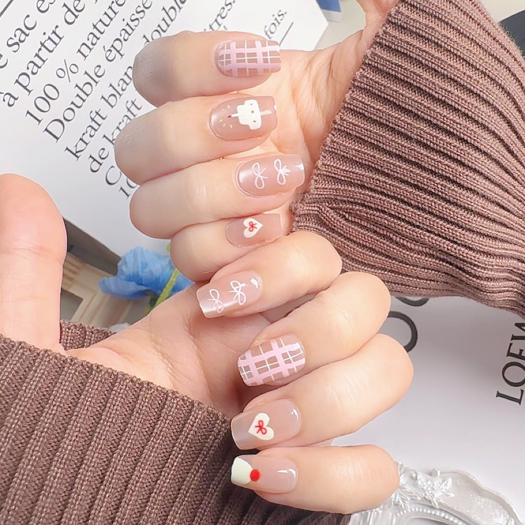Decorative Themed Press-On Nail Set 1790745539