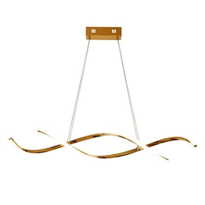 Wave-Inspired LED Pendant Light