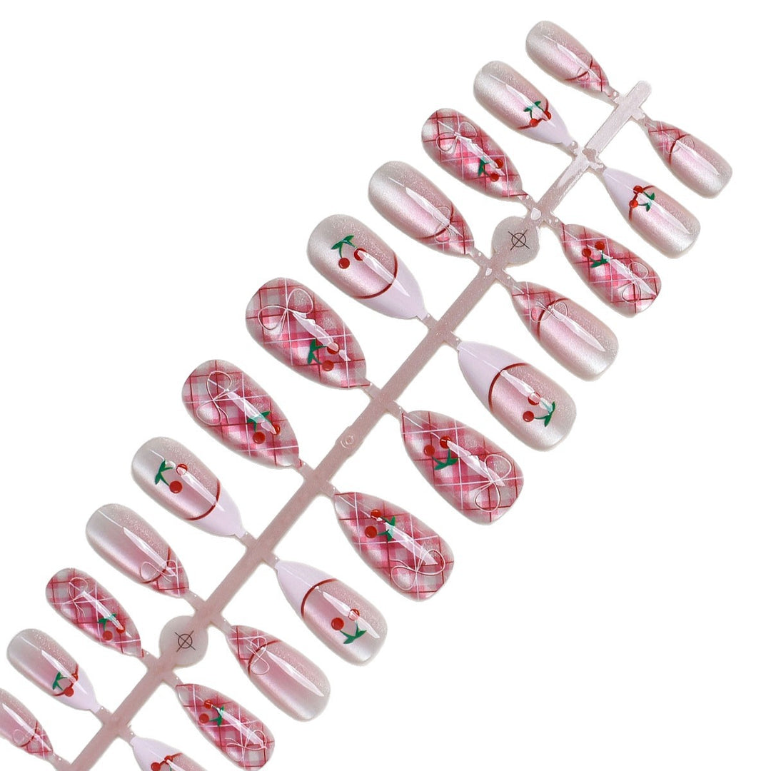 Cherry Blossom Inspired Press-On Nail Set Stornfield