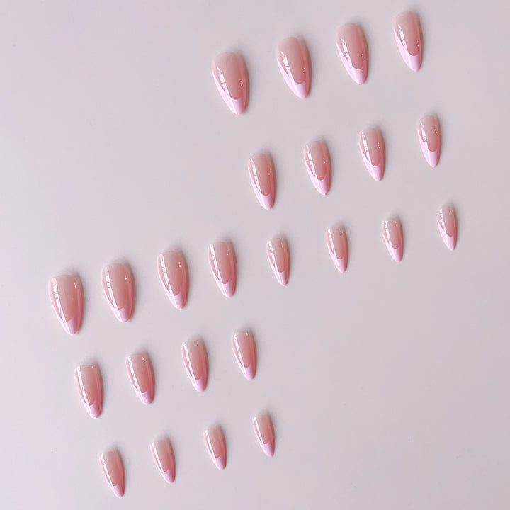 Luxury artificial nail tips with elegant French design Stornfield