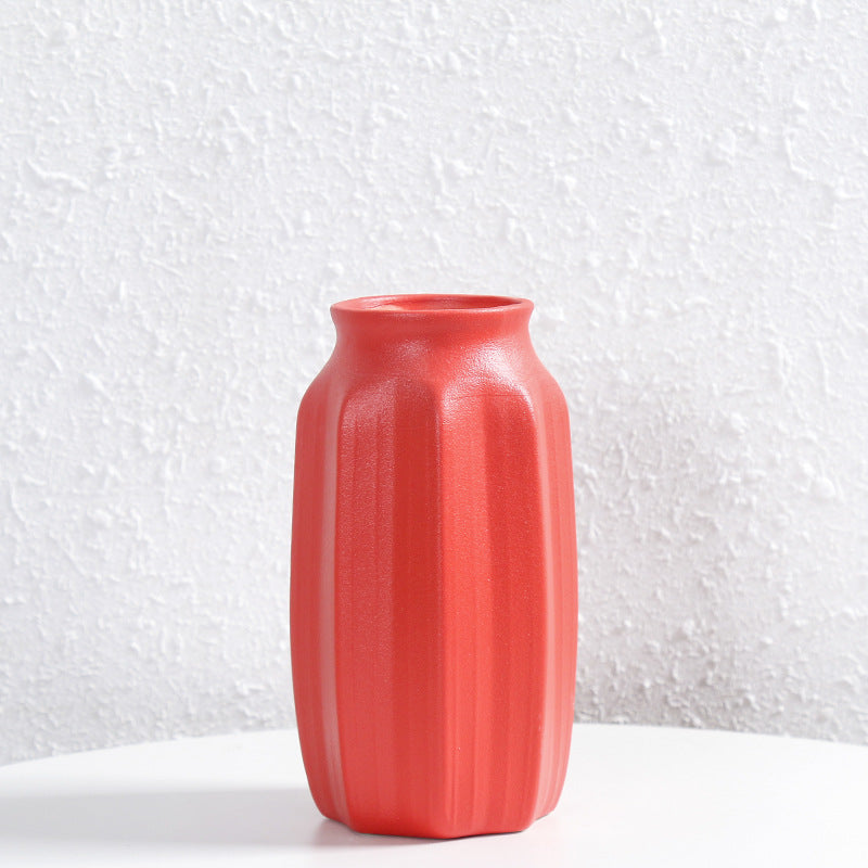 Textured Ceramic Floral Vase Stornfeild