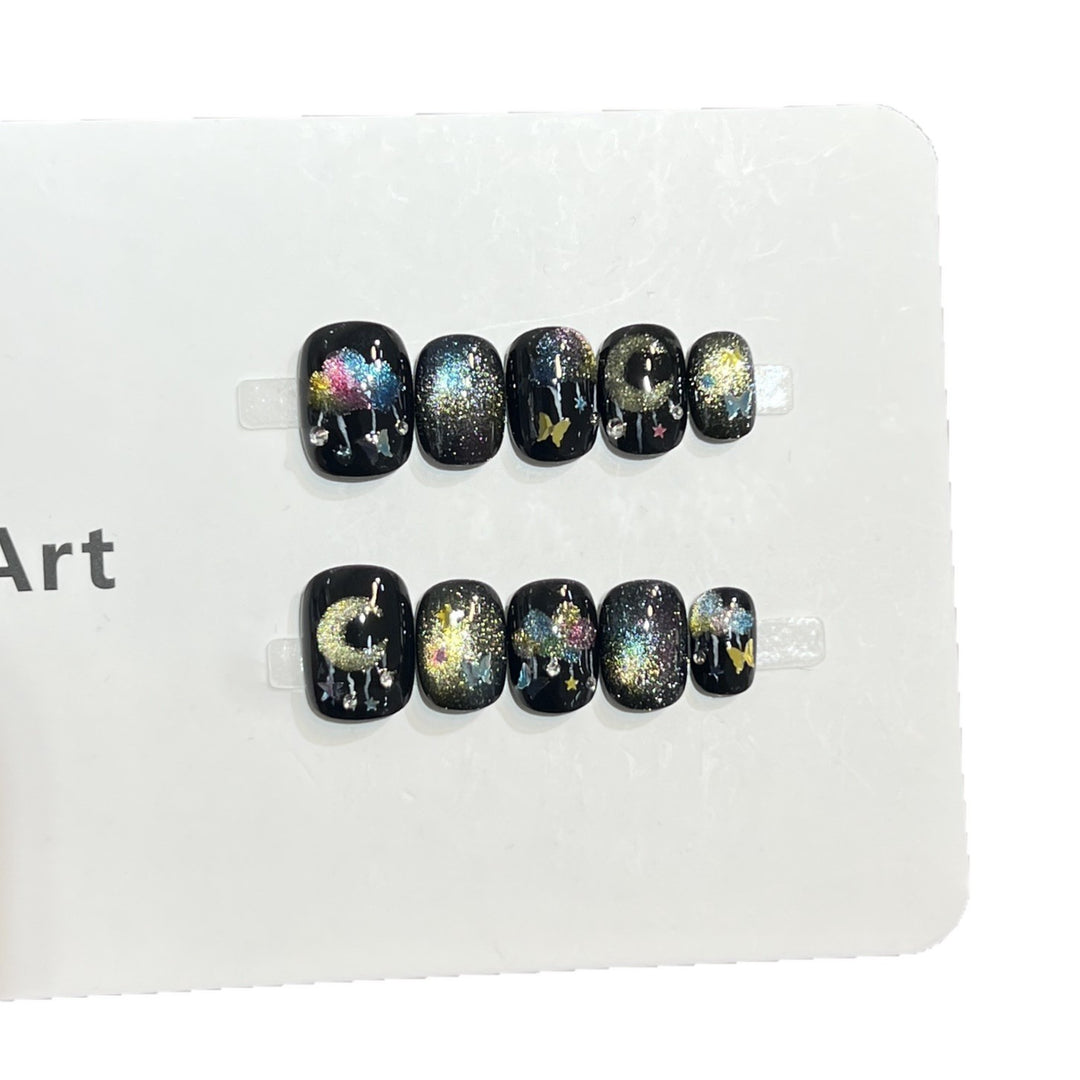 Galaxy-Themed Nail Art Set Stornfield