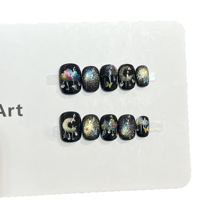 Galaxy-Themed Nail Art Set Stornfield