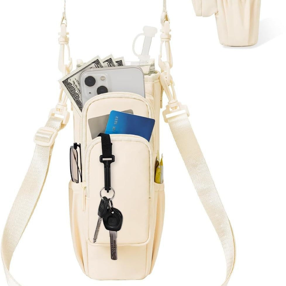 Practical crossbody bag with versatile compartments and a removable cup holder Stornfield
