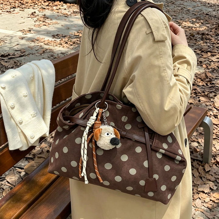 Stylish Polka Dot Patterned Tote Bag