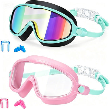 Swim protection goggles with adjustable nose piece and anti-fog technology Stornfield