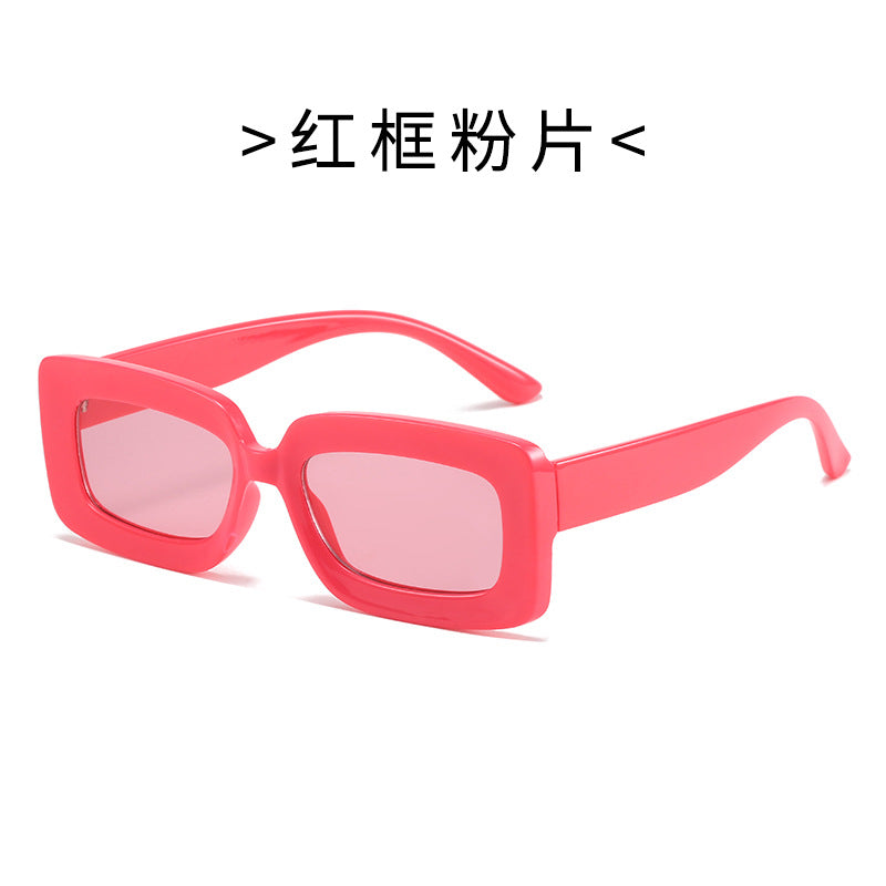 Women's Fashion Turtle Sunglasses with Rectangular Frame and Gradient Lenses Stornfield