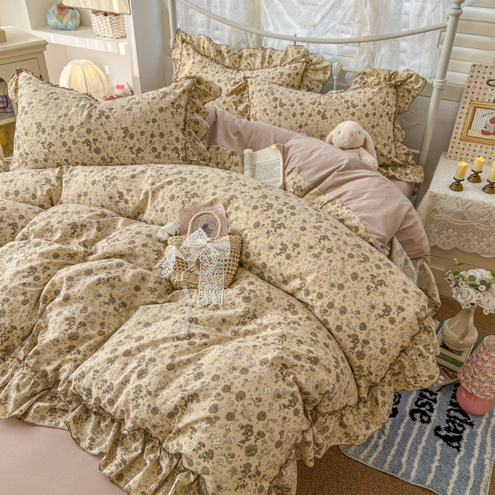Comforting Floral Print Comforter Set
