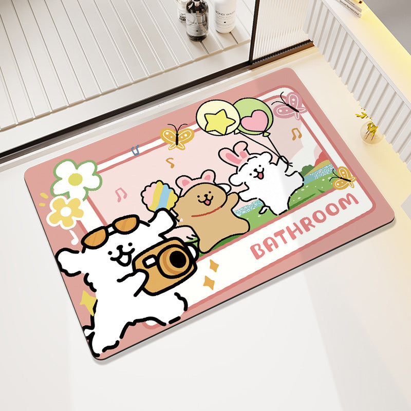 Modern Artistic Bath Mat Stornfield