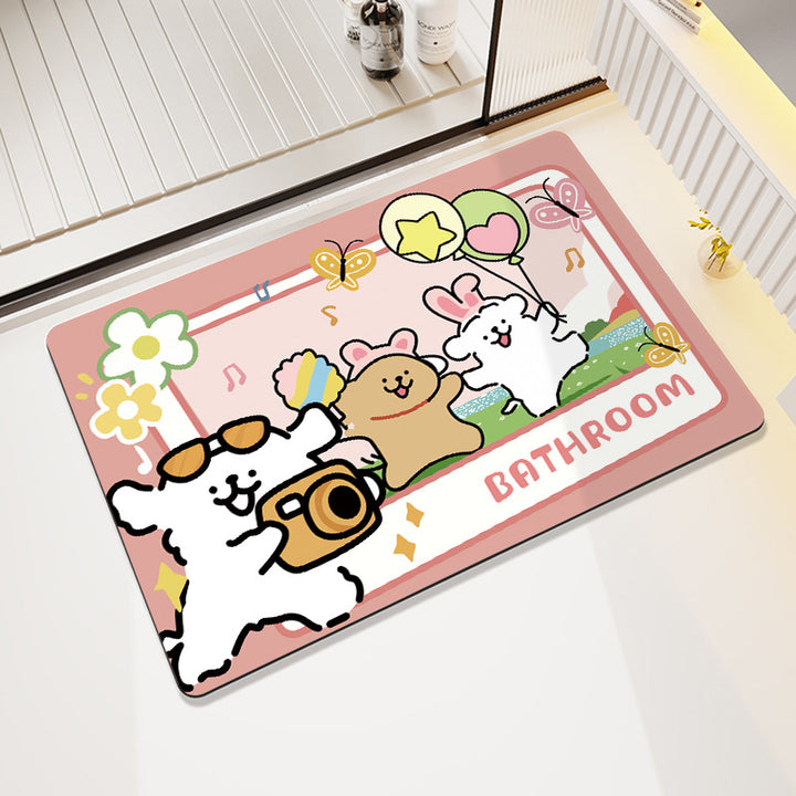 Modern Artistic Bath Mat Stornfield