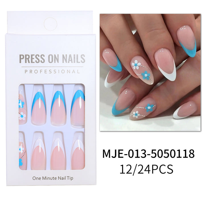Artistic Heart-Accent Press-On Nail Set Stornfield