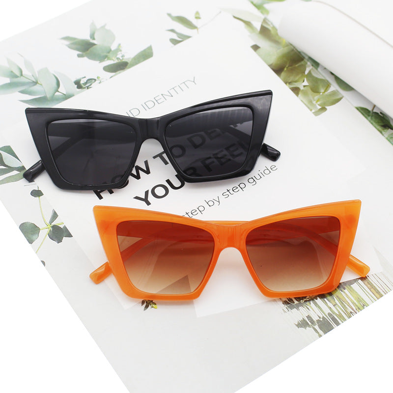 Women's Cat Eye Sunglasses with Transparent Frame and UV Protection Stornfield