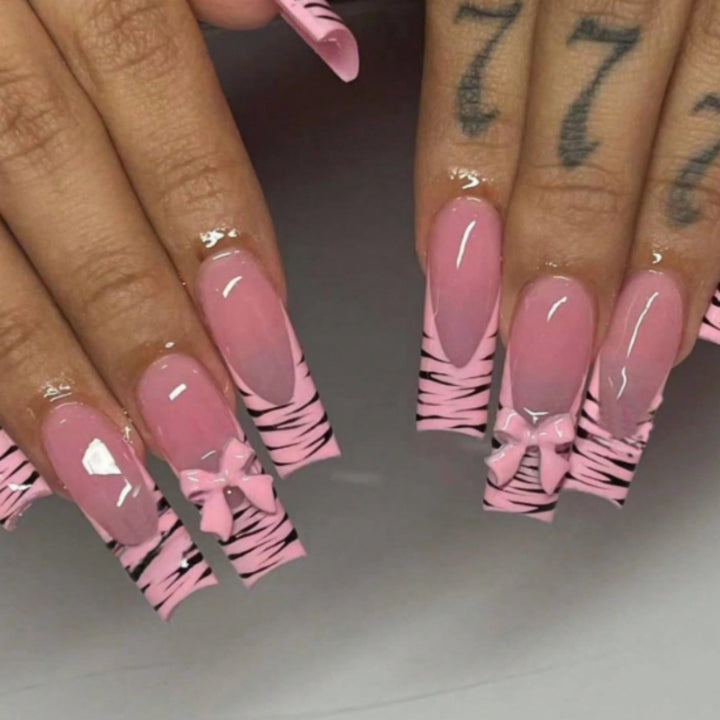 Ornate Butterfly-Inspired Acrylic Nail Extensions Stornfield