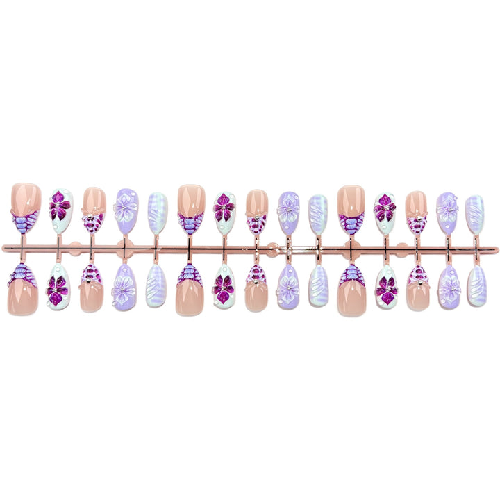 Floral Art Design Press-On Nails