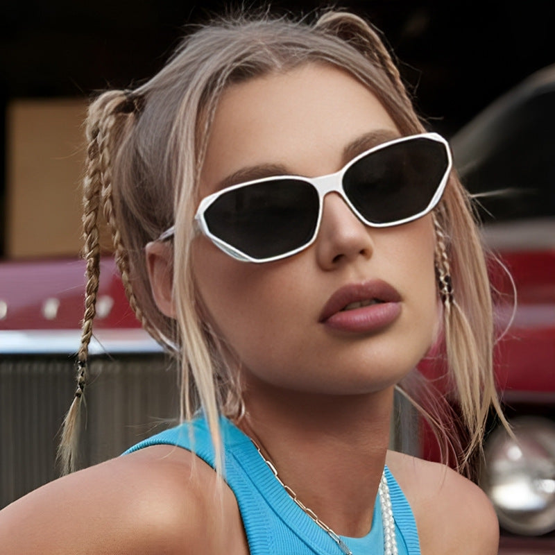 Women trendy polygonal sunglasses Stornfield