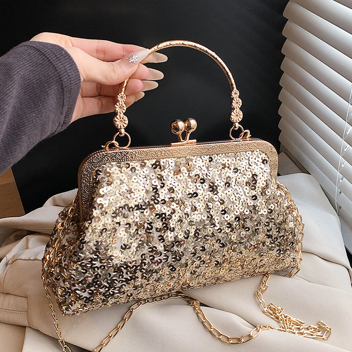 Elegant Sequined Evening Clutch