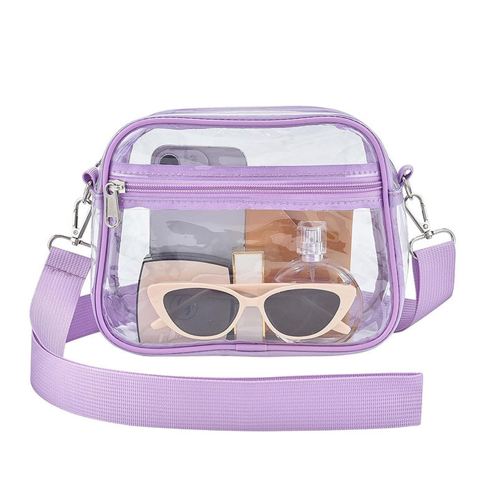 Transparent shoulder bag with versatile compartments Stornfield