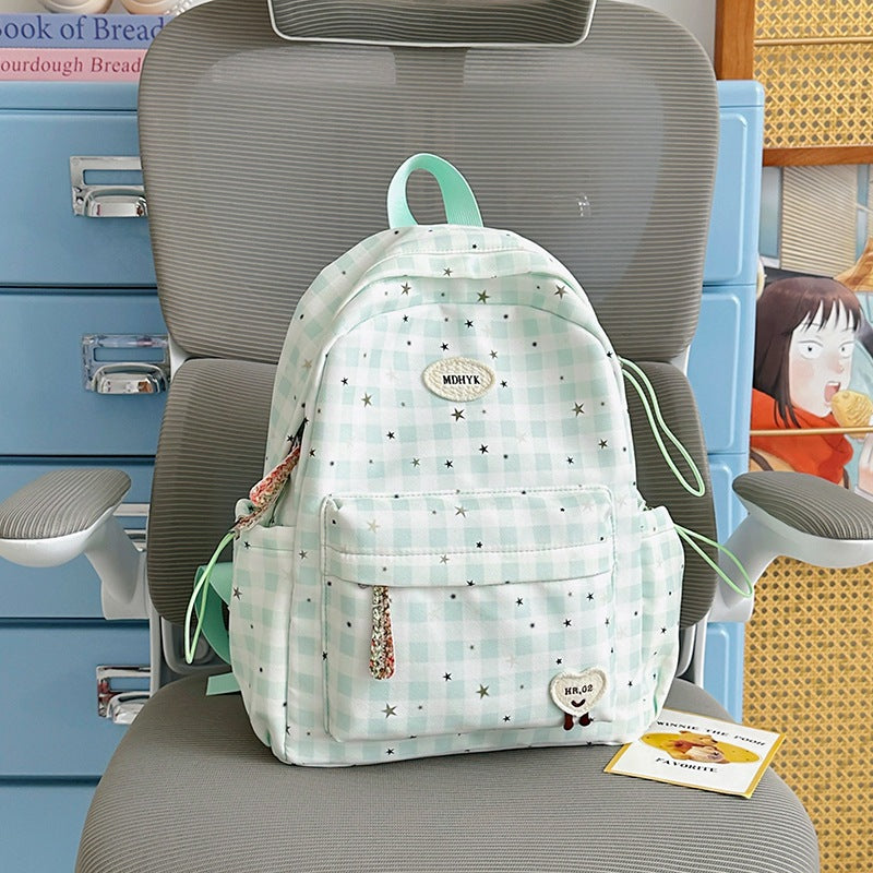 Stylish Checkered Mini Backpack Stornfield