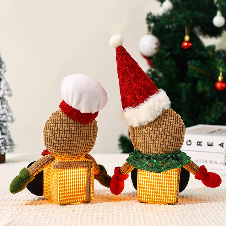Cute Christmas gnome with LED light Stornfield
