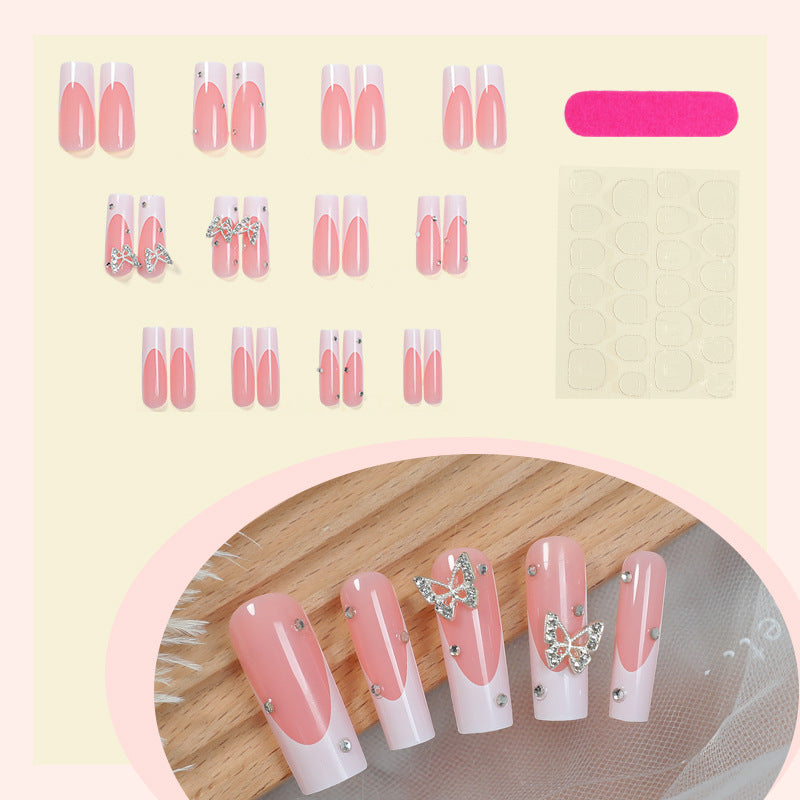 Decorative Press-On Nail Kit with Butterfly Accents Stornfield