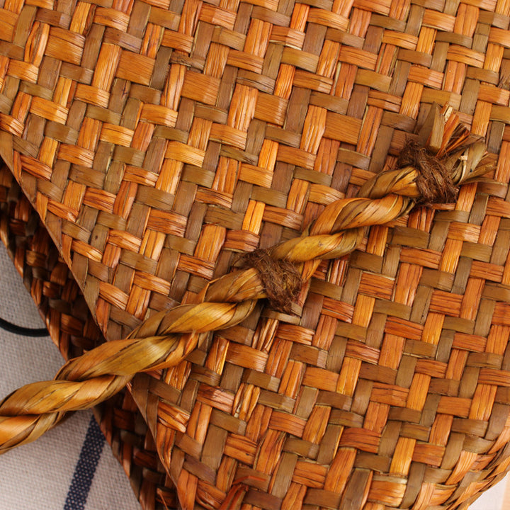 Hand-knotted tote bag made of natural wicker Stornfield