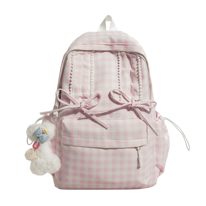 Charming Checked Pattern Backpack Stornfield