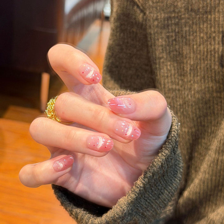 Artificial nails with glamorous glitter effect Stornfield