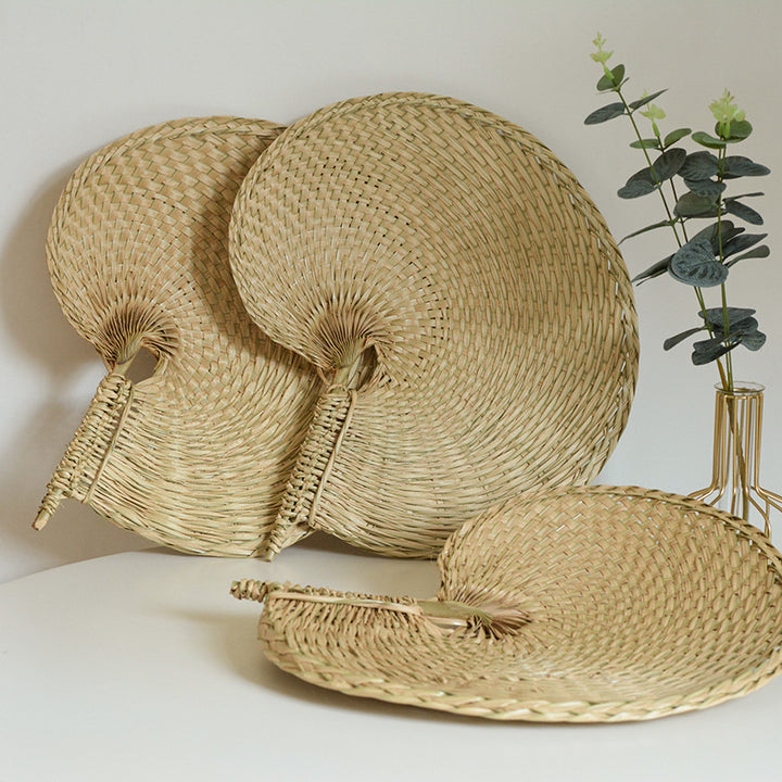Ladies handcrafted fan made from natural plant fibers Stornfield