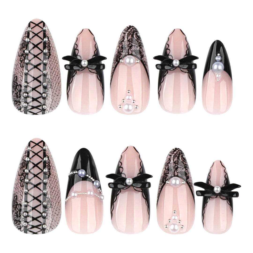 Artful stiletto nails with spike decoration Stornfield