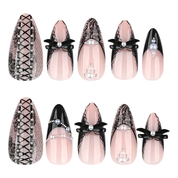 Artful stiletto nails with spike decoration Stornfield