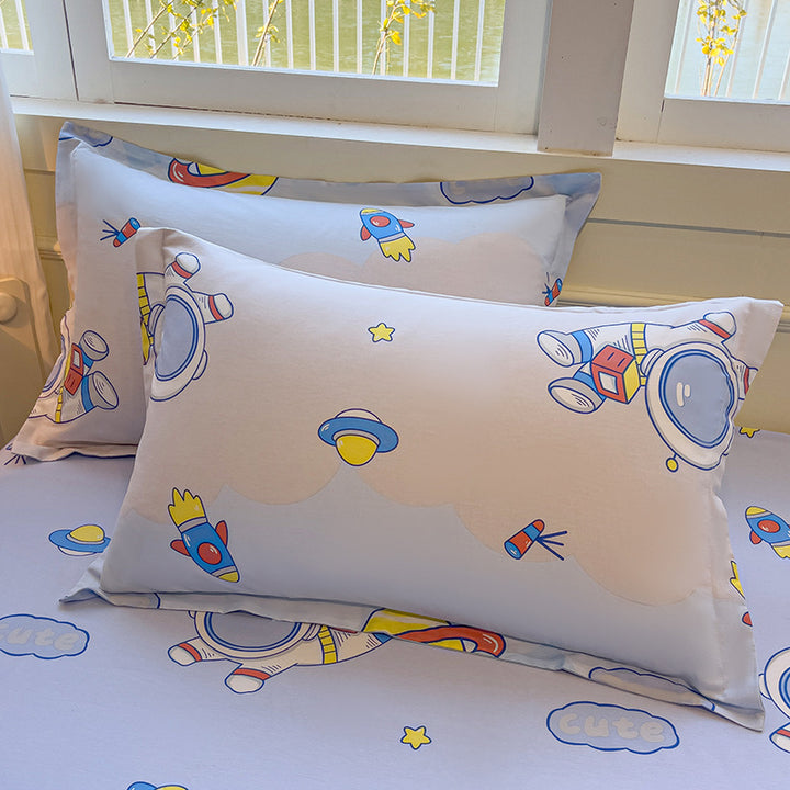 Cartoon-Themed Decorative Pillow Set