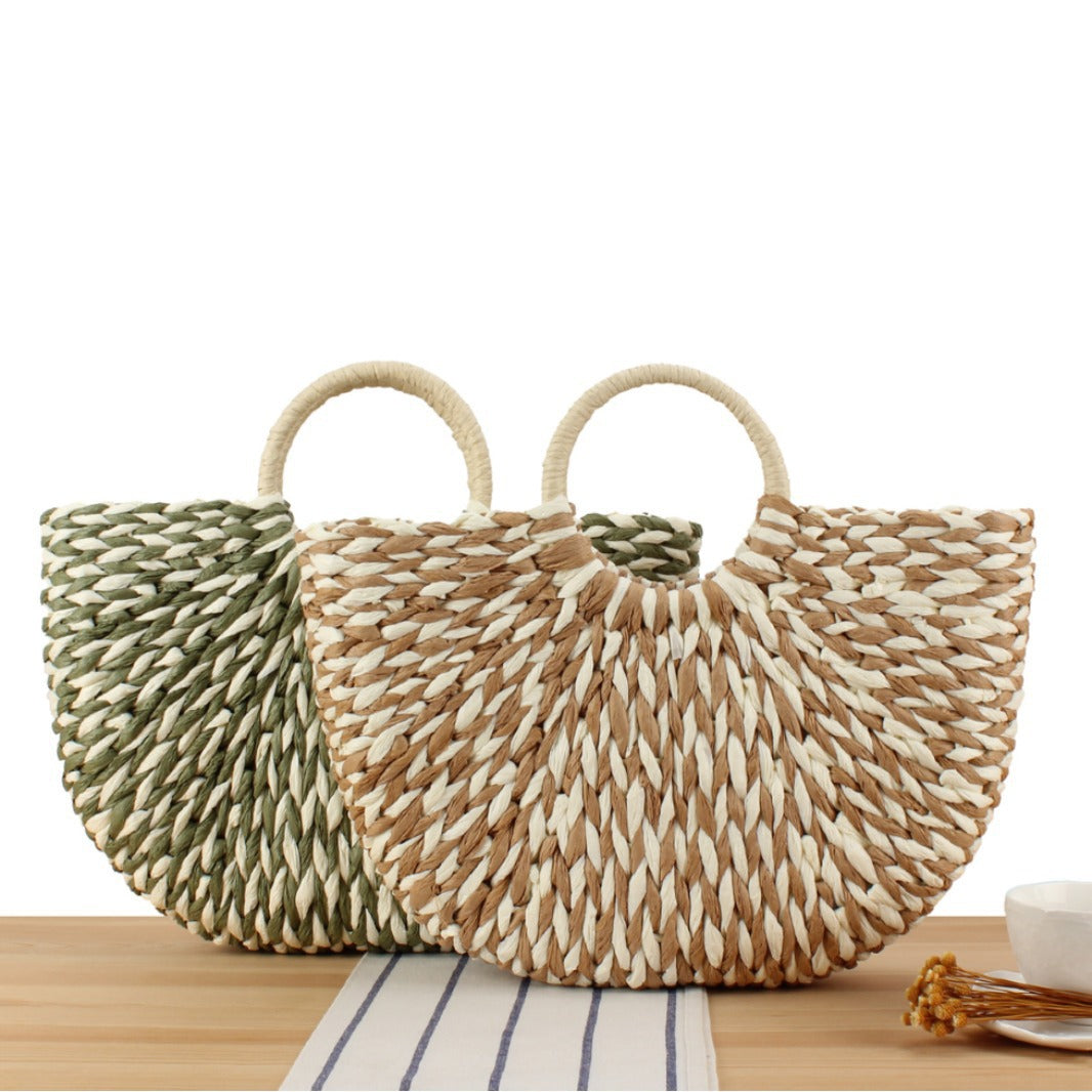 Braided Beach Bag with Ergonomic Handle Stornfield