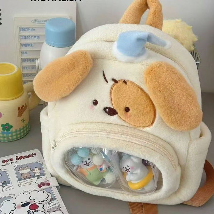 Backpack with Clear Viewing Window and Animal Design Stornfield