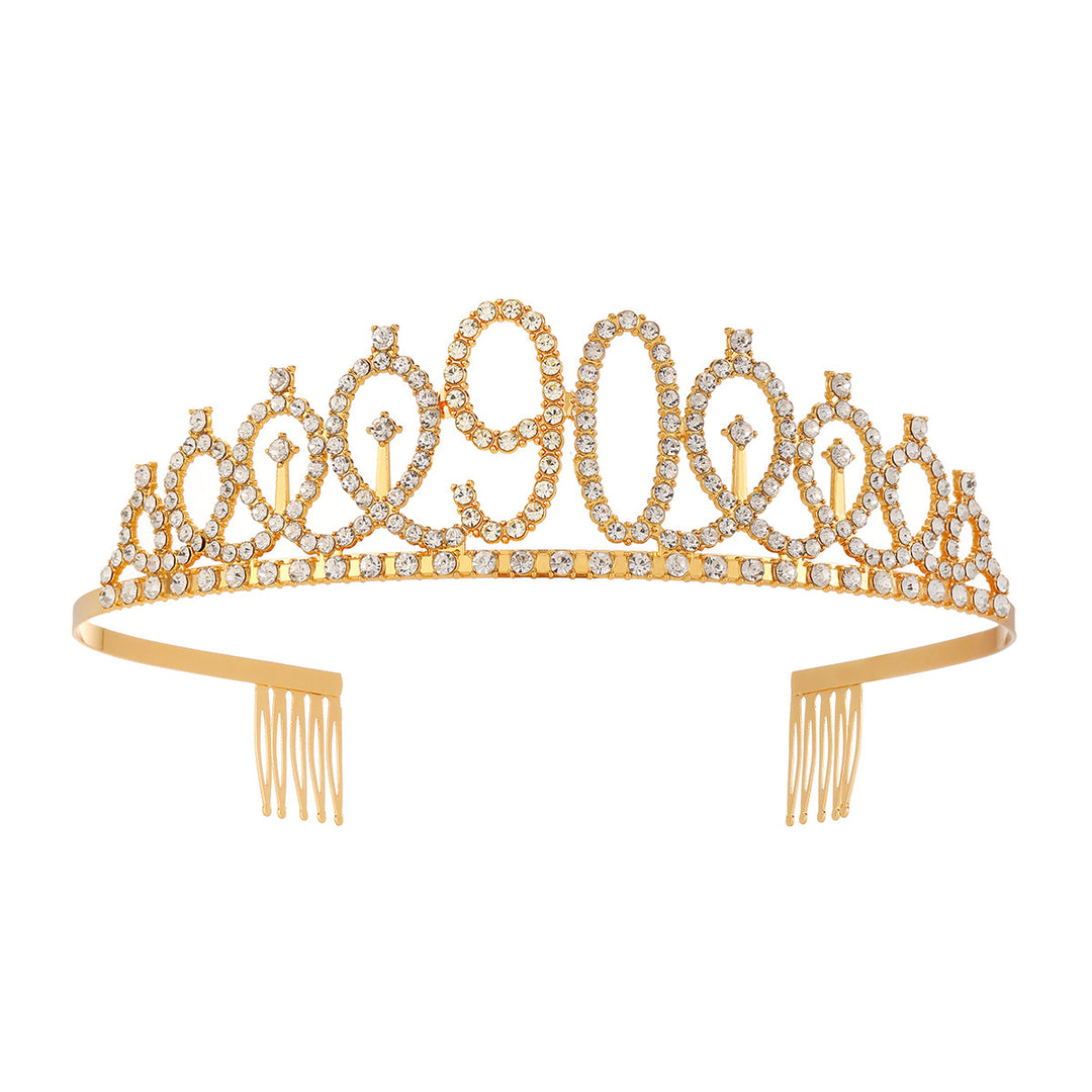 Women's Crystal-Embellished Tiara with Elegant Design Stornfield