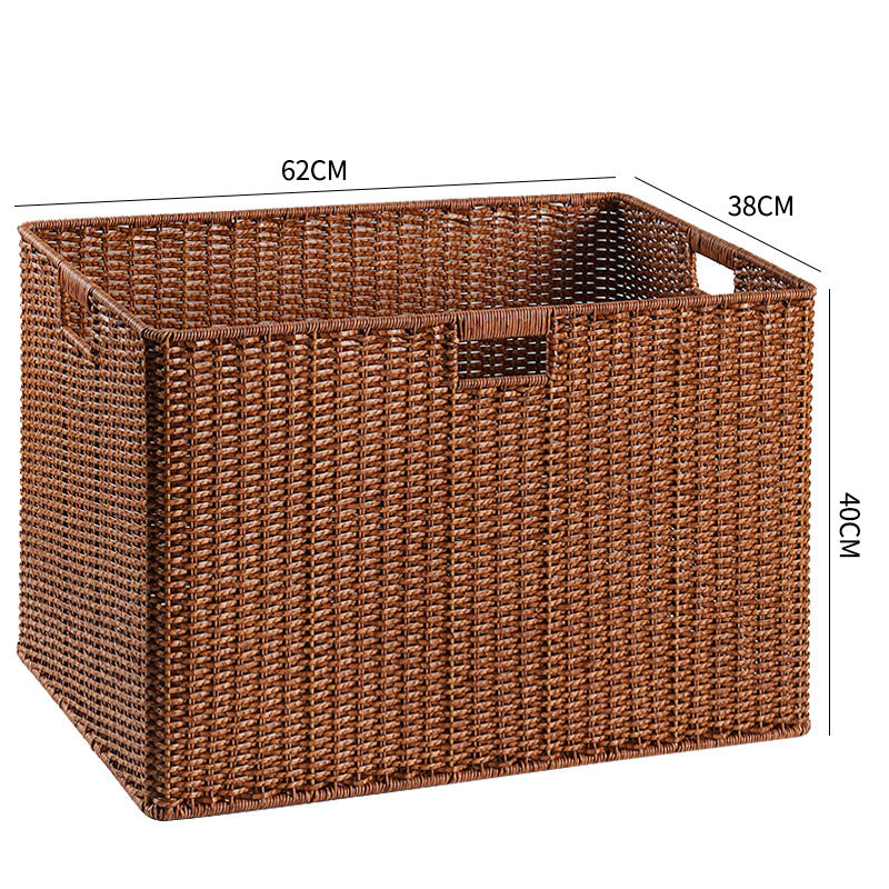 Large Woven Storage Bin with Ergonomic Cutout Handles Stornfield