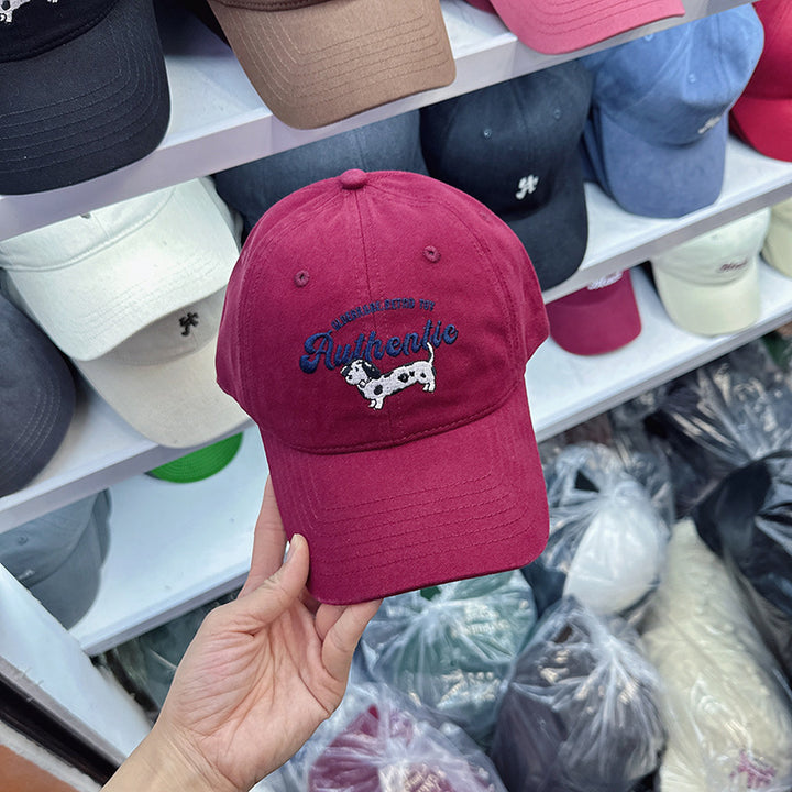Women's Embroidered Cow Print Baseball Cap Stornfield