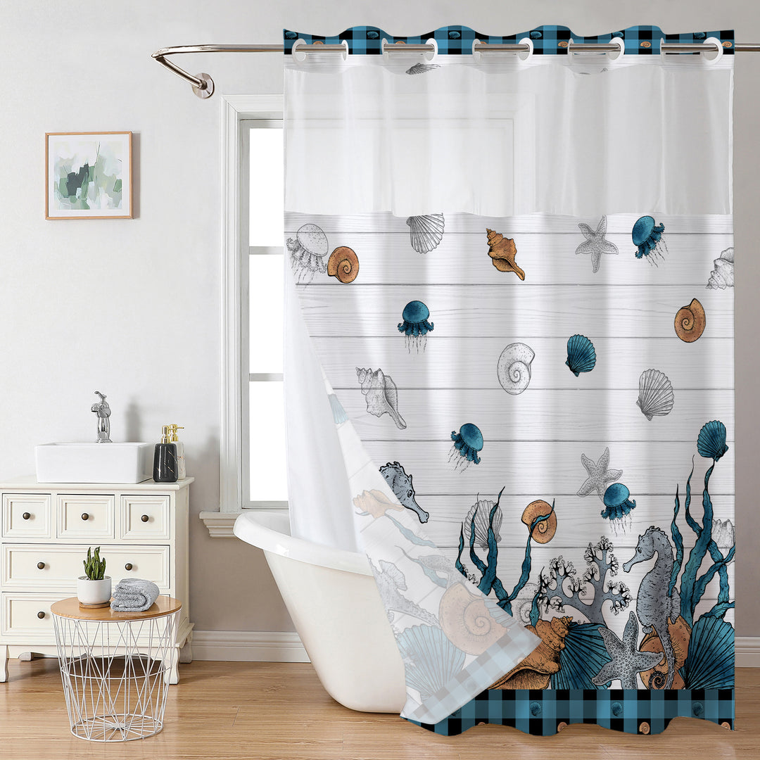 Ocean-Themed Shower Curtain Stornfield