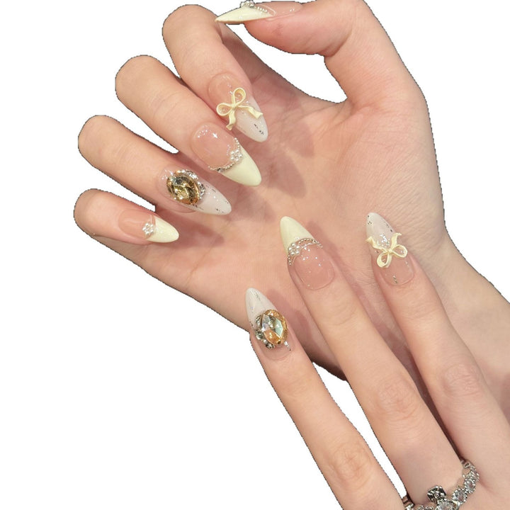 Decorative Rhinestone Press-On Nail Set Stornfield
