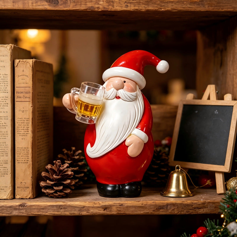 Decorative Santa Claus figure with beer mug Stornfield