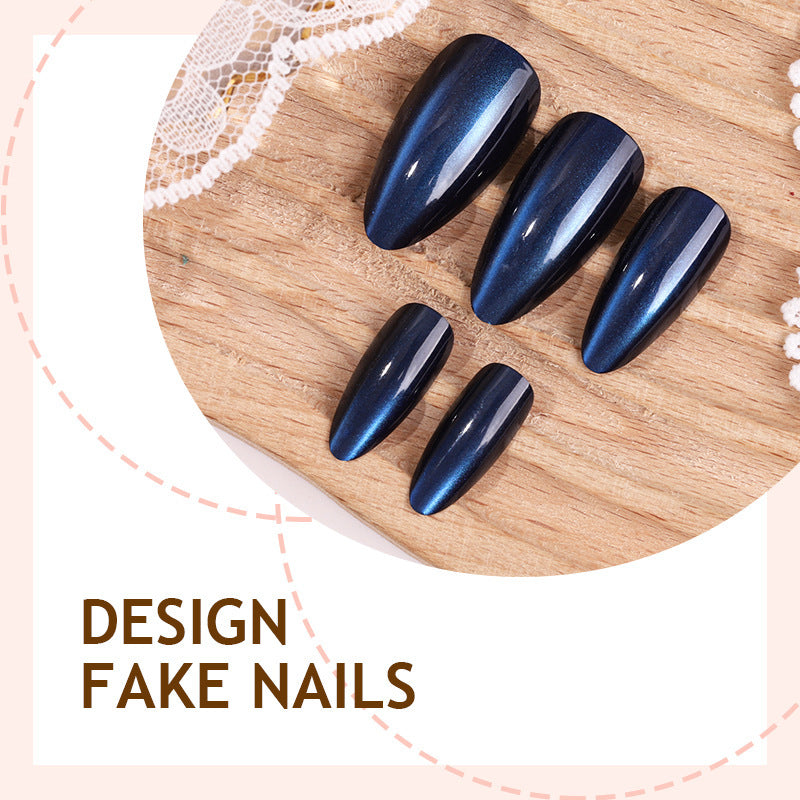 Acrylic nail set with elegant gloss and trendy design Stornfield
