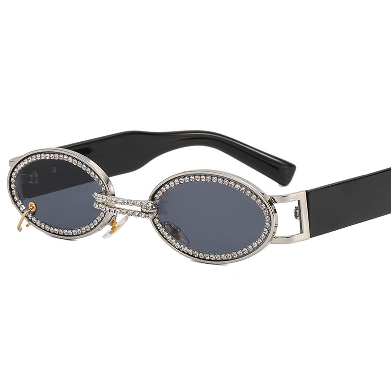 Women extravagant fashionable sunglasses with rhinestone-adorned frame Stornfield